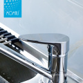 Faucet with chrome plated and 35mm ceramic cartridge for kitchen sink use